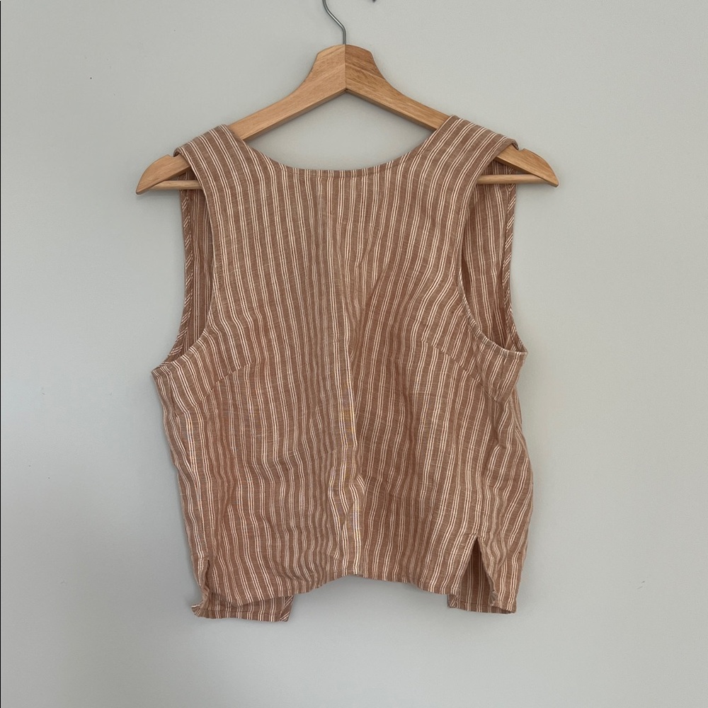 Madewell pink Striped Tank Top